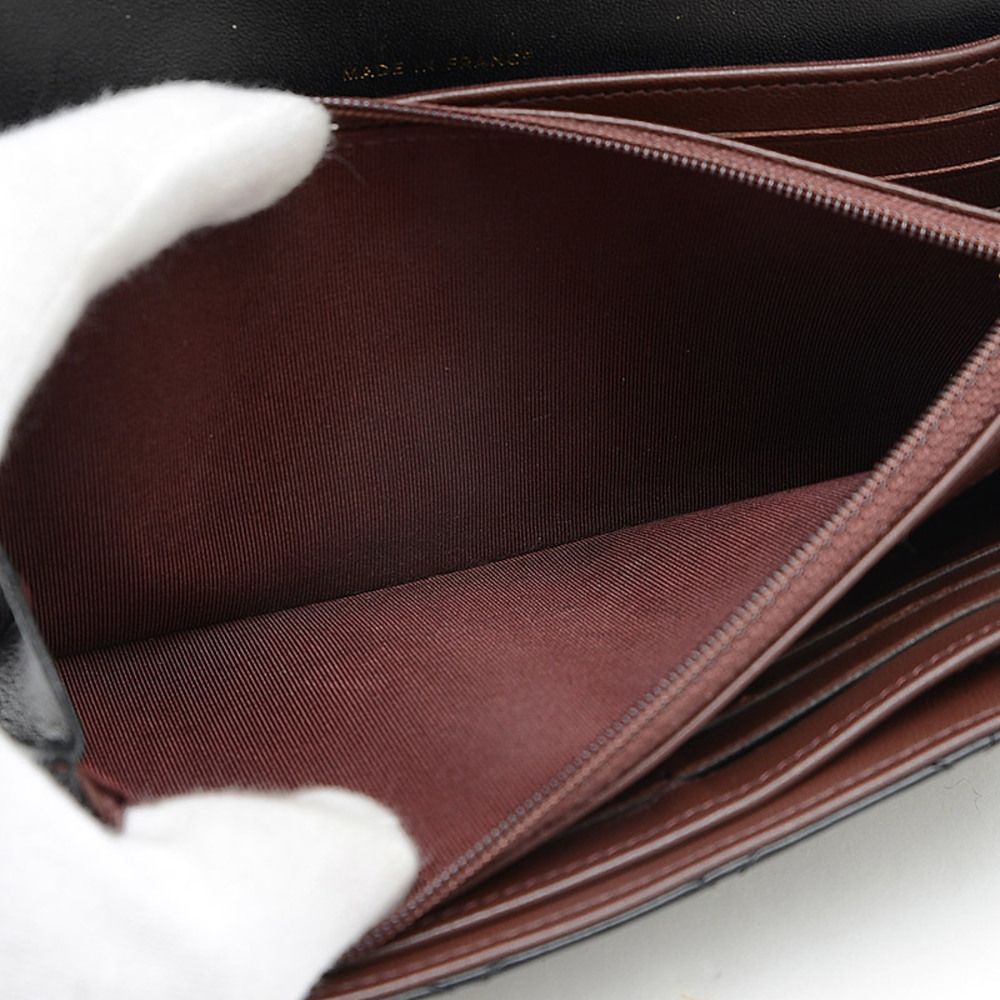 Chanel Matelasse Lambskin Black Long Wallet Handbag - Picture 7 of 7